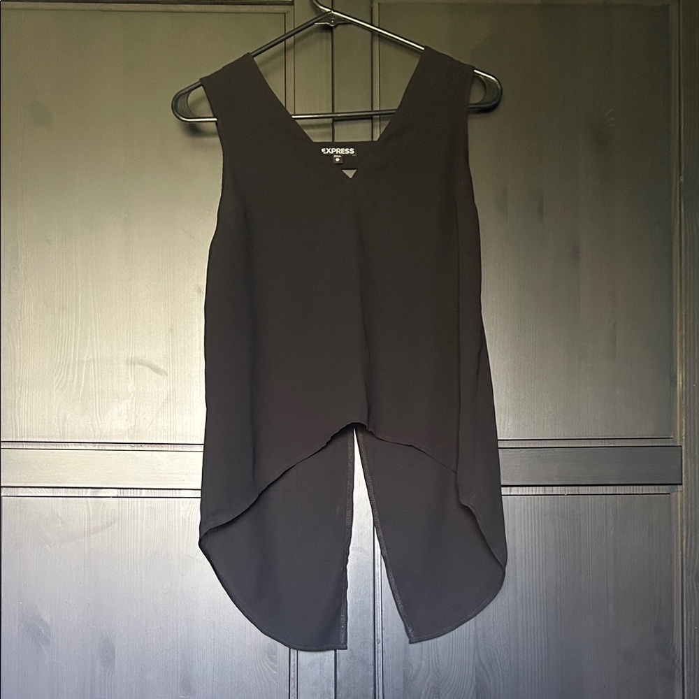 Express Black Sleeveless Blouse